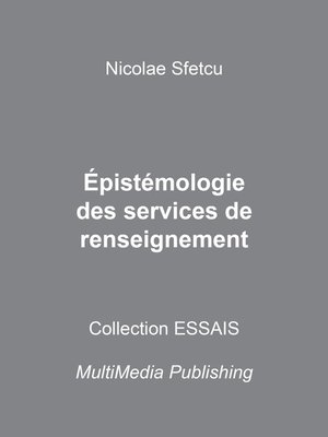 cover image of Épistémologie des services de renseignement